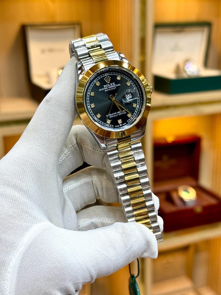 Rolex Plain Dial Two Tone