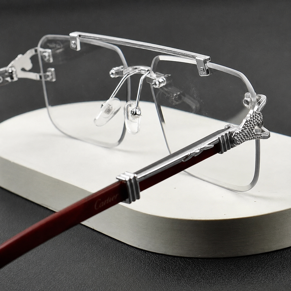 Silver Solar Cheetah Magical Glasses (1 Glasses,5 Benefits)