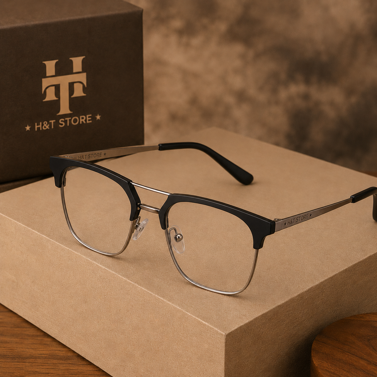 H&T Signature Browline UV Glasses