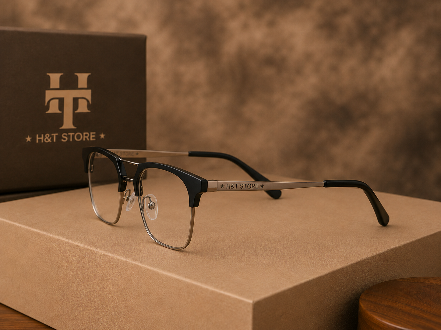 H&T Signature Browline UV Glasses
