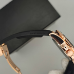 Rolex-Inspired Leather Strap Watch